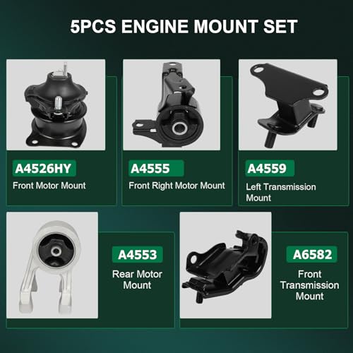 SCITOO Engine Motor Transmission Mount for Honda for Odyssey 3.5L 2005-2006