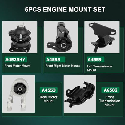 SCITOO Engine Motor Transmission Mount for Honda for Odyssey 3.5L 2005-2006