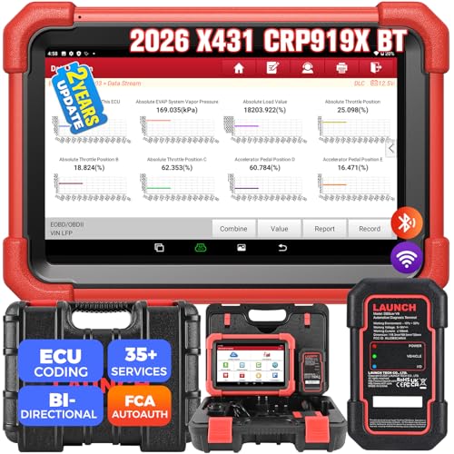 LAUNCH X431 CRP919XBT OBD2 Scanner, 2026 Wireless Bidirectional Scan Tool