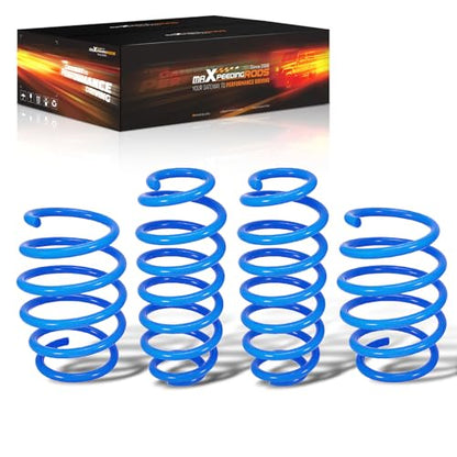 maXpeedingrods Lowering Springs for Toyota Camry FWD 2018-2024, SAE 9254 Cold-Wound Steel 2.0" Lowering Coil Springs, Blue