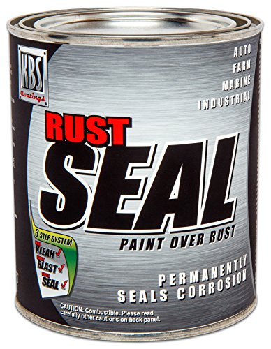 KBS Coatings 4401 Gloss Black RustSeal - 1 Quart, Covers 50 sq ft, Proven Rust Prevention - color: Gloss Black, size: 1 Quart