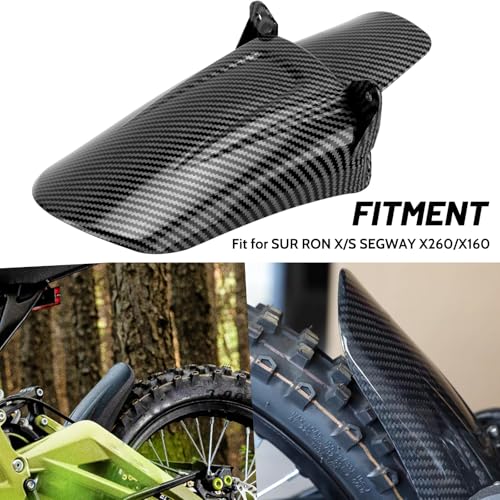 XINGWU Rear Shock Fender for Surron Light Bee X Segway X160/X260 Rear Wheel Fender Mudguard Protector for Surron Part Ebike Accessories Carbon Fiber Style - size: Rear Shock Fender, style: Carbon Fiber Style