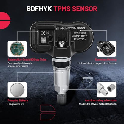 BDFHYK Tire Pressure Sensor 315Mhz Programmed TPMS Sensors Compatible with 2005-2011 Lincoln Mazda and Mercury,Explorer Edge Mustang Expedition Escape Fusion Focus, 6F2Z1A189A, 7L1Z1A189A - style: ZZDA37140