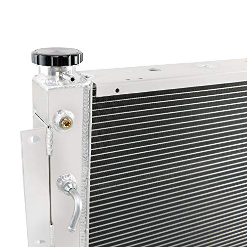 ALLOYWORKS Hyster Yale Forklift Radiator, 3 Row Aluminum Radiator For Hyster Yale Forklift H25XM H35XM OEM 2021741 912495601