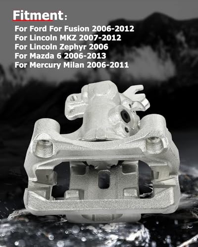 cciyu Rear Right Disc Brake Caliper Assembly w/Bracket 18B5003 - size: Rear Right[18B5003]