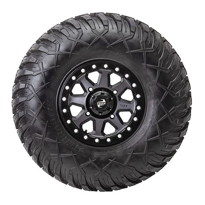 (4 Pack) 4/156 Tusk Uinta Beadlock Wheel 14x7 5.0 + 2.0 Gunmetal/Black For POLARIS RZR XP 1000 Trails and Rocks Edition 2018-2022