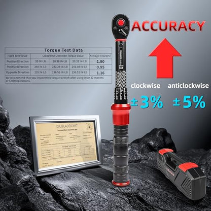1/4-Inch Drive Torque Wrench 20-240in.lb/2.3-27.1Nm - size: 1/4" DR.『20-240 IN.LB』