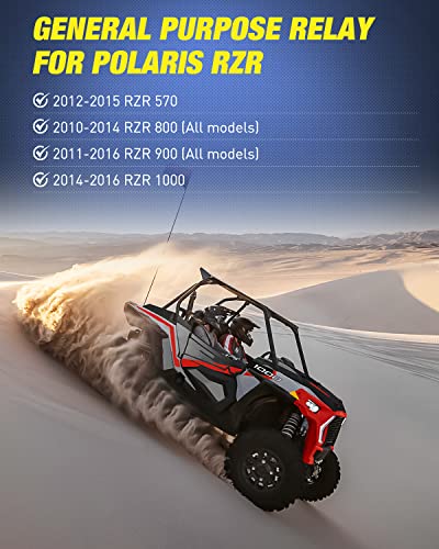Nilight 5PCS 12V 4Pin SPNO Purpose Micro Relay 20A Sealed for Polaris RZR - color: 4Pin Relay