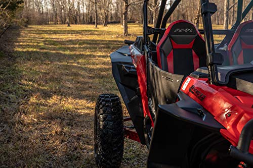 SuperATV Fender Flares Mud Guards for 2014-2023 Polaris RZR XP 1000 / XP 4 1000 | Extreme Durability | Additional 8.5” of Protection | Front Only - size: Front Only