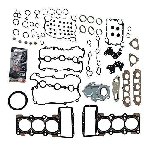 PartsFlow Engine Gasket Kit Seal Set For 2009 2010 2011 2012 2013 2014 2015 2016 2017 Audi A4 A5 A6 S5 Quattro VW Touareg 3.0 - color: 06E103148AG ,06E103149AG
