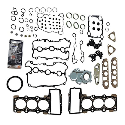 PartsFlow Engine Gasket Kit Seal Set For 2009 2010 2011 2012 2013 2014 2015 2016 2017 Audi A4 A5 A6 S5 Quattro VW Touareg 3.0 - color: 06E103148AG ,06E103149AG