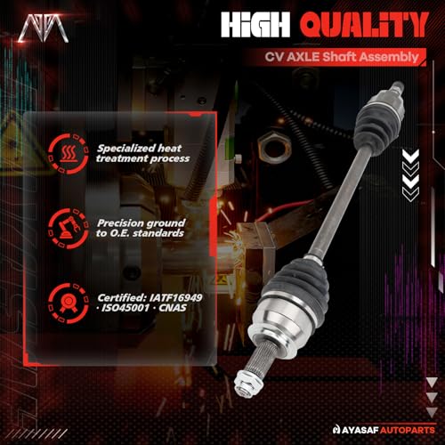 66-7355 Front CV Axle Shaft Assembly for Subaru Impreza 2008-2015 - size: 66-7355