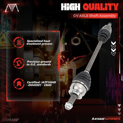 66-7355 Front CV Axle Shaft Assembly for Subaru Impreza 2008-2015 - size: 66-7355