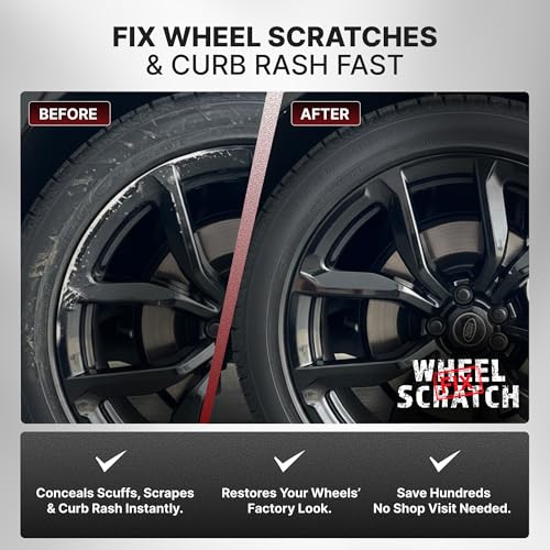 Wheel Scratch Fix® Gloss Black Rim Touch Up Paint, Wheel Scratch Repair Kit - color: Black - Gloss - Kit
