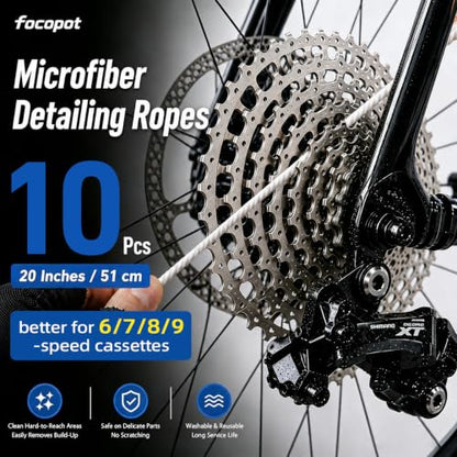 Bike Chain Cleaning Kit with Bicycle Chain Degreaser,Wet Lube,Chain Brush