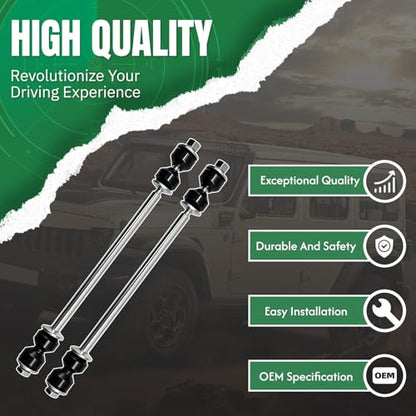 K700633 2PCS Rear Stabilizer Sway Bar End Links Fit for Buick 2008 2009 2010 2011-2017 Enclave, for Chevy 09-17 Traverse, for Saturn 2007-10 Outlook, for GMC 07-2016 Acadia, 17 Acadia Limited - size: K700633-2PC