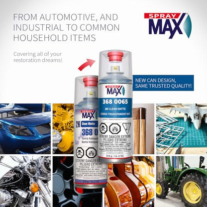 SprayMax 2K Matte Clear Coat | 2K Automotive Matte Clear Coat Spray Paint