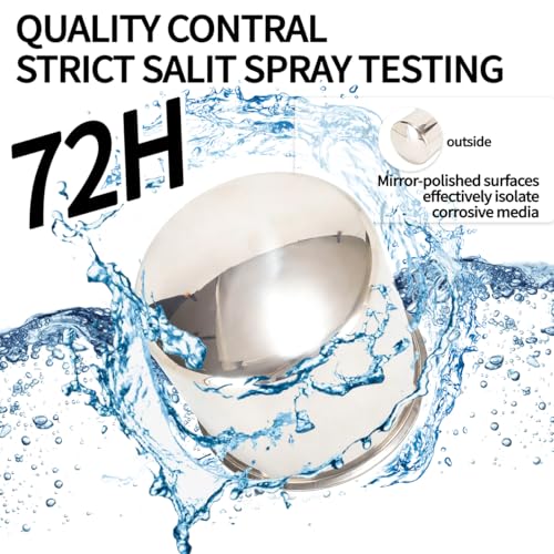 2Pcs 4.9" OD 4.8" H Domed Style Trailer Wheel Center Caps for Rim - color: Mirror Polished, size: 4.9" OD 4.8" H