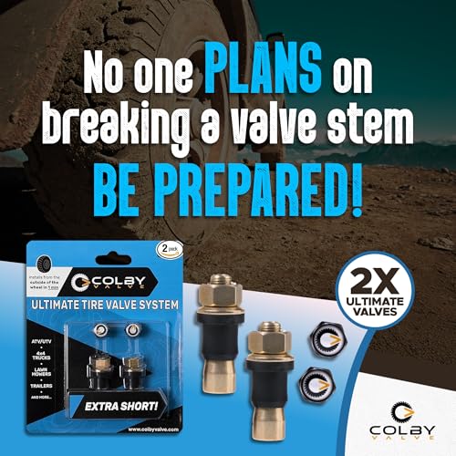 Colby Valve Ultimate Extra Short Metal Tire Valve Stems Replacement Kit - size: Extra Short