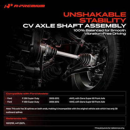 A-Premium Front Left Driver Side CV Axle Shaft Assembly - style: Front Driver Side