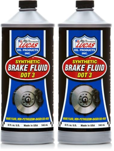 LUCAS OIL 10826 Brake Fluid - 1 Quart (Pack of 2) - size: Quart (Pack of 2), style: DOT 3