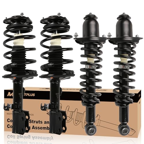 MOSTPLUS Complete Shock Strut Coil Spring Assemblies 172115 172114 171373L 171373R Compatible for 2003-2008 Toyota Corolla 1.8L - size: Front and Rear Struts(Set of 4), style: 2003-2008 Corolla