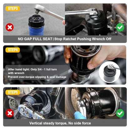 Three T Oil Filter Wrench, Oil Filter Tool For Polaris All Vehicles
