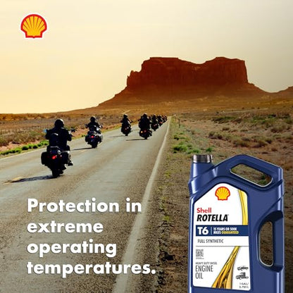Shell Rotella MV Multi-Vehicle Full Synthetic 5W-30 Diesel Engine Oil, 1 Gallon (3 Pack) - style: 3-Pack
