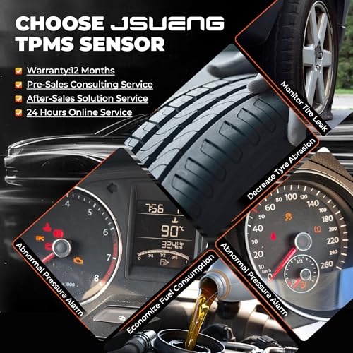 Jsueng TPMS Sensor GM, 315Mhz Tire Pressure Monitoring System Sensor - size: 13581558-4pcs