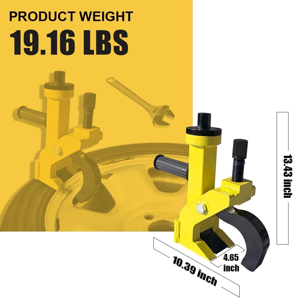 Pneumatic Tire Bead Breaker Tool - 38"-42" Heavy Duty Tire Changer with Rubber Pad, Protects Aluminum Alloy Hubs, Easy to Operate