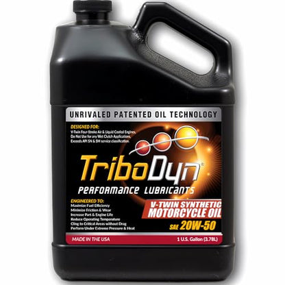 Ceramic SAE 20W-50 Synthetic V-Twin Motorcycle Oil - 1 Gallon - size: 1 Gallon