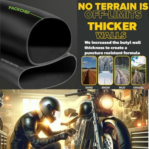 110/100-18 (4.50 X 18) Heavy Duty Motorcycle Tube - 3mm Thick - TR4 Valve
