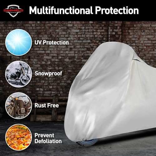 Lightweight Motorcycle Cover All Season Water Resistant, Dust, UV Protection, Universal Indoor/Outdoor Scooter Cover (XXXL) - size: XXXL