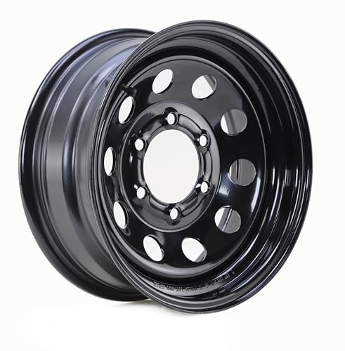 Free Country Trailer Tire Wheel ST225/75D15 8PR D 113L 6X5.5 Black Mod, Pk2 - size: ST225/75D15 (6x5.5PCD) /8PR