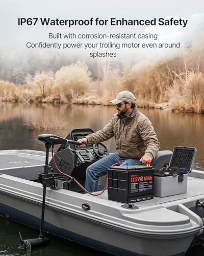 VEVOR 12V 60Ah LiFePO4 Dual Purpose Battery, 800CCA BCI Group 24 Deep Cycle & Starter Lithium Battery, Built-in Smart BMS, Automotive Start-Stop for RV, Marine, Trolling Motor, Car & Engine Starting - style: Group 24 60Ah 800CCA