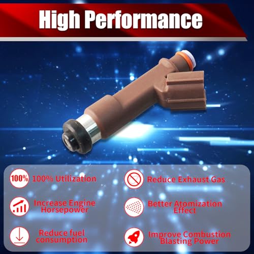 Set of 4 Fuel Injectors 15710-54L00 Replacement - size: 15710-54L00