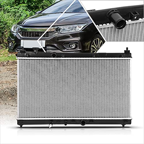 DPI-13451 OE Factory Style Aluminum Core Radiator Compatible with 15-19 Honda City/Fit AT/MT - color: 15-19 Honda City Fit AT/MT