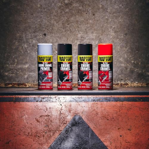 RAPTOR Engine Enamel Primer Spray, Professional Grade, Gloss Black - color: Gloss Black