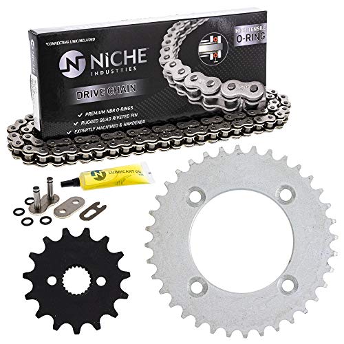 NICHE Drive Sprocket Chain Combo for Honda CRF70 XR70R Front 15 Rear 36 Tooth 420V O-Ring 86 Links - size: O-Ring Chain