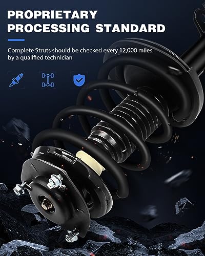 ECCPP 4PCS Struts Coil Spring for Lexus ES350 2007-2009 Front and Rear - size: Front and Rear Complete Struts