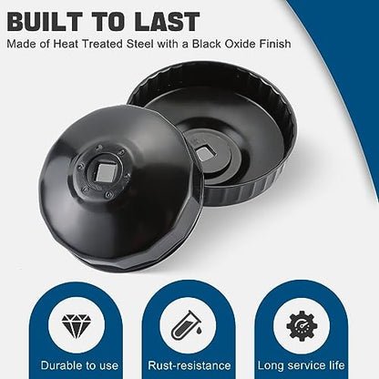 DASBET 15PCS Oil Filter Cap Wrench Tool