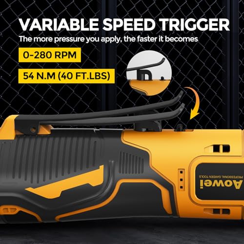 3/8" Cordless Ratchet Wrench Set, 12V Electric Power Ratchet, Yellow - color: Yellow