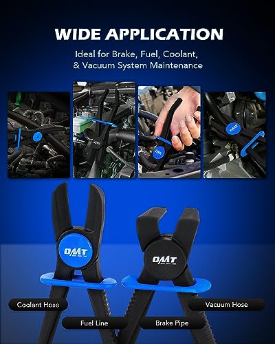 OMT Hose Pinch Off Pliers Set, 6Pc Line Clamp With Straight & 90° Pliers - style: Straight and Angled