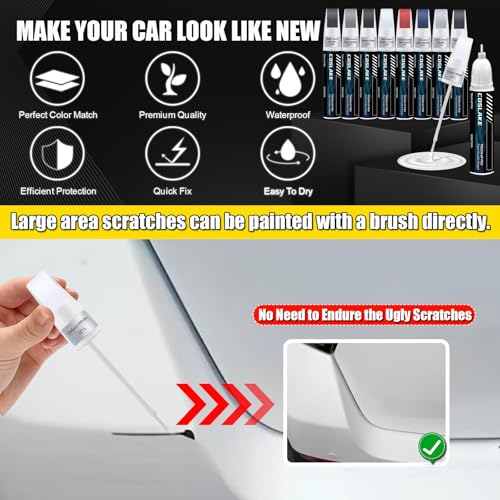 Touch Up Paint(Hot Pepper Red Metallic Tinted Clearcoat(EA/M7403A) for Ford - color: Hot Pepper Red Metallic Tinted Clearcoat(EA/M7403A) for 2024 Bronco/2024 Maverick/2024 Ranger