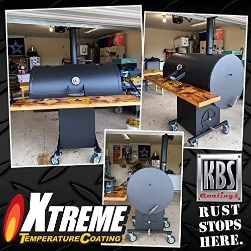 KBS Coatings 65202 Jet Black Xtreme Temperature Coating - 8 fl. oz. - color: Jet Black, size: 8 Fl Oz (Pack of 1)