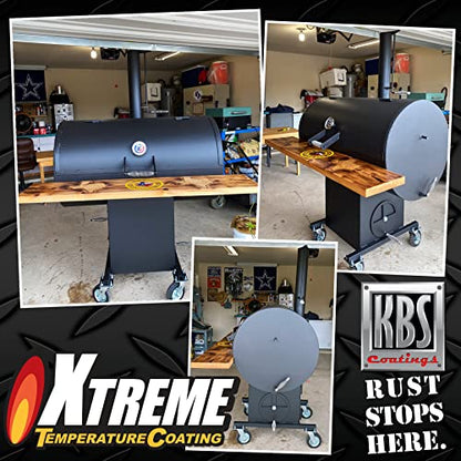 KBS Coatings 65202 Jet Black Xtreme Temperature Coating - 8 fl. oz. - color: Jet Black, size: 8 Fl Oz (Pack of 1)