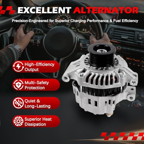 13966 New Alternator Fit for 2002-2006 Honda CR-V L4 2.4L - size: 13966