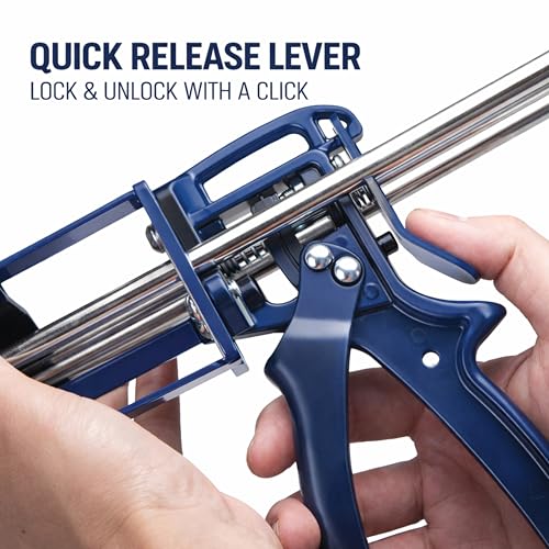 2 Pack Buck 400ml Dual Cartridge Epoxy Gun (1:1 & 2:1) – High Thrust Panel Bond Adhesive Applicator for Structural Epoxy, Fillers & Plastic Repair, Fits 08115 & 08116 - size: Adhesive Gun (400ml), style: 2 Pack