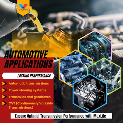 Full Synthetic Automatic Transmission Fluid – 4 Pack (1 Qt Each) | Smooth-Running ATF for Everyday Vehicle Use