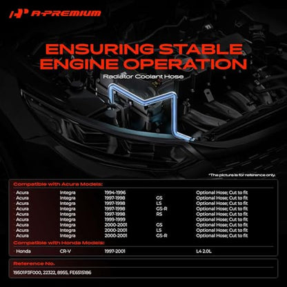 A-Premium Upper Radiator Coolant Hose Compatible with Honda & Acura